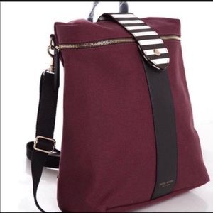 HENRI BENDEL SIGNATURE STRIPE BACKPACK WITH POUCH